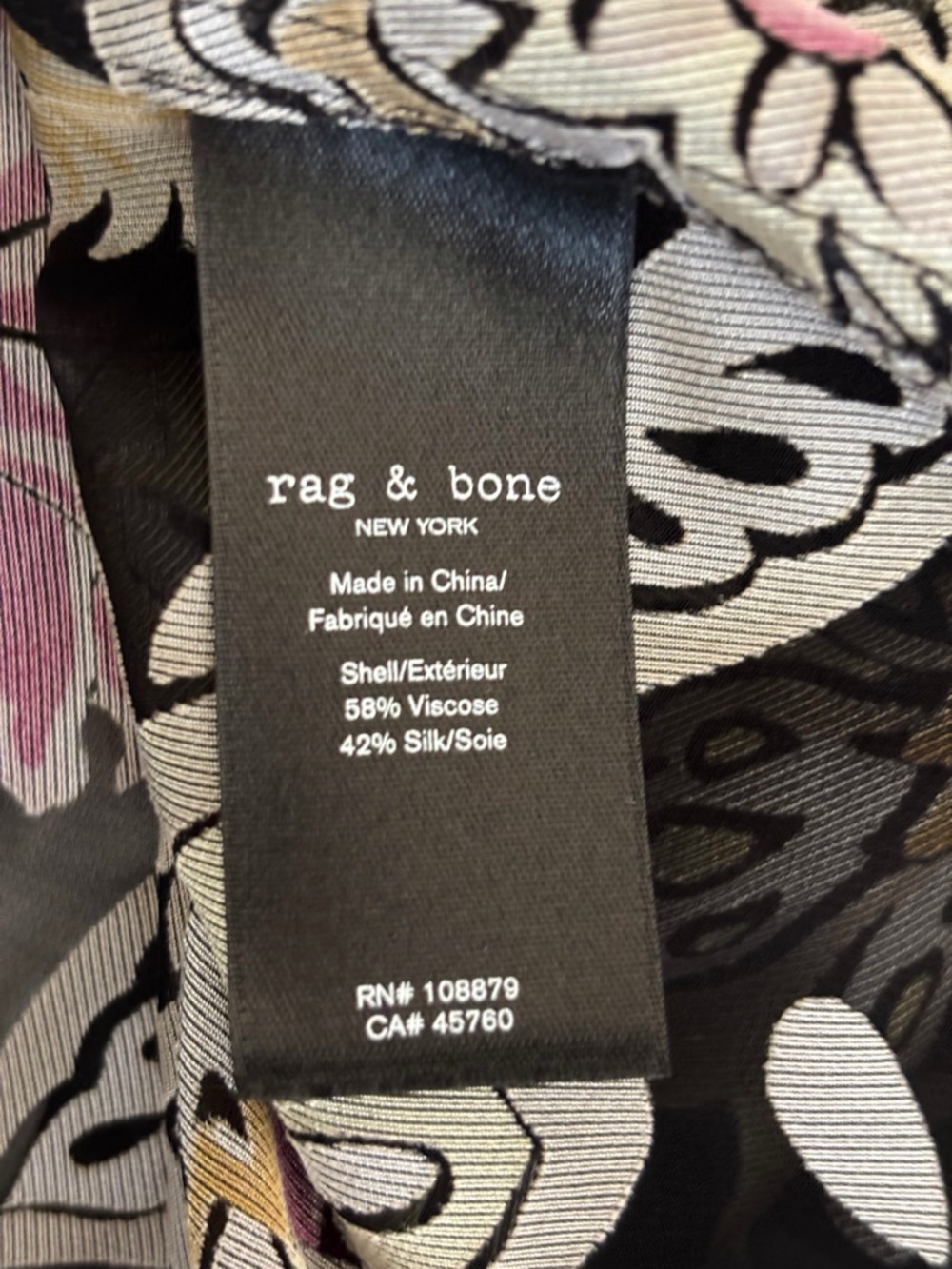 Rag & Bone Sierra Floral Off Shoulder Belted Top Medium Summer Luxury - Picture 8 of 9